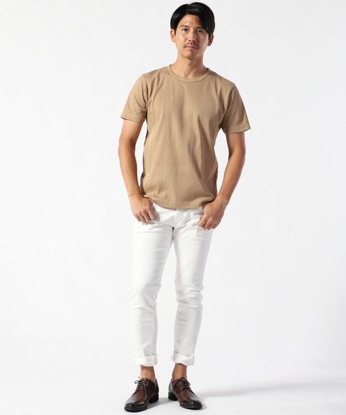 TETE HOMME(テットオム)の「ランダムワッフルシルケットTシャツ(Tシャツ/カットソー・メンズ・ブラック/ベージュ/カーキ・LARGE/MEDIUM/X-LARGE)」の12枚目の写真