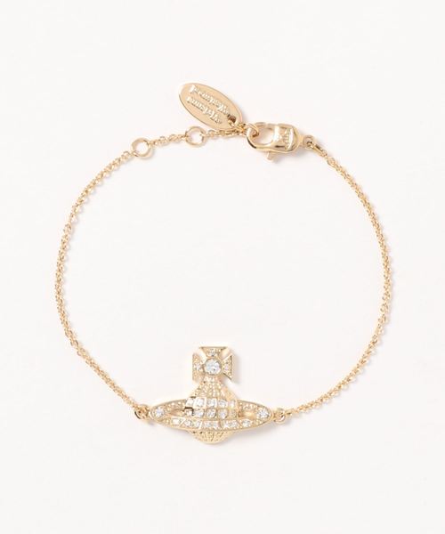 Vivienne Westwood(ヴィヴィアンウエストウッド)の「61020053/MINNIE BAS RELIEF BRACELET(ブレスレット・レディース・ゴールド/シルバー/ピンク・FREE)」の1枚目の写真
