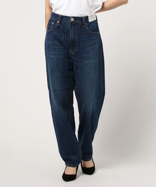 AMERICAN HOLIC（アメリカンホリック）の「バナナテーパードデニム　＊●（デニムパンツ・レディース・インディゴブルー/ワンウォッシュ・S/M/L）」の7枚目の写真