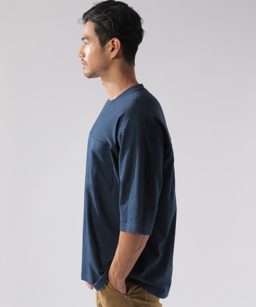 BAYFLOW(ベイフロー)の「ワンマイルフットボールTシャツ S/S(Tシャツ/カットソー・メンズ・ボルドー/オフホワイト/ネイビー・LARGE/MEDIUM/SMALL)」の8枚目の写真