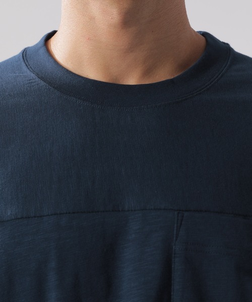 BAYFLOW(ベイフロー)の「ワンマイルフットボールTシャツ S/S(Tシャツ/カットソー・メンズ・ボルドー/オフホワイト/ネイビー・LARGE/MEDIUM/SMALL)」の10枚目の写真