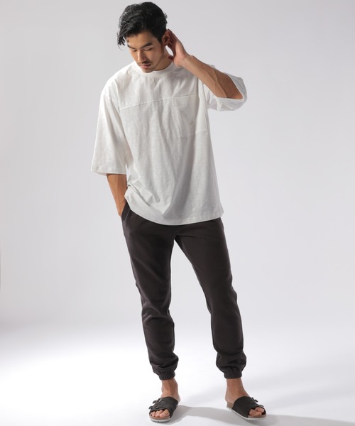 BAYFLOW(ベイフロー)の「ワンマイルフットボールTシャツ S/S(Tシャツ/カットソー・メンズ・ボルドー/オフホワイト/ネイビー・LARGE/MEDIUM/SMALL)」の4枚目の写真