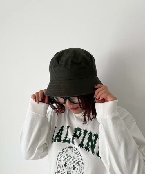 WEGO(ウィゴー)の「WEGO/プレーンバケットハット(ハット・メンズ・ブラウン/グリーン/ベージュ/ホワイト/ブラック/ライトインディゴブルー/ダークインディゴブルー/ワンウォッシュ/ブルー系その他/グレー系その他/ライトブラウン/ライトベージュ/カーキ/パープル系その他/その他1/その他2/その他4/ブラック系その他/その他3/その他5/グリーン系その他/アイボリー/ベージュ系その他/その他8/その他10/その他9/その他11/その他12/オフホワイト/オリーブ・FREE)」の14枚目の写真