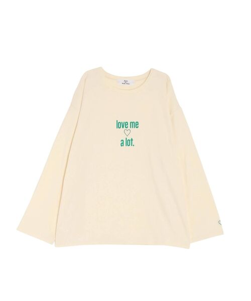 EVRIS（エヴリス）の「【SUDA ANNA×EVRIS】LOGO L/T（Tシャツ/カットソー・レディース・ホワイト/ブラウン/レッド・FREE）」の14枚目の写真