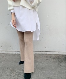 SHENERY | リブフレアニットパンツ(その他パンツ)