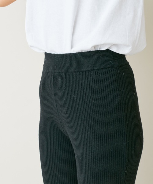 SHENERY（シーナリー）の「リブフレアニットパンツ（その他パンツ・レディース・ブラック/グレイッシュベージュ・FREE）」の14枚目の写真