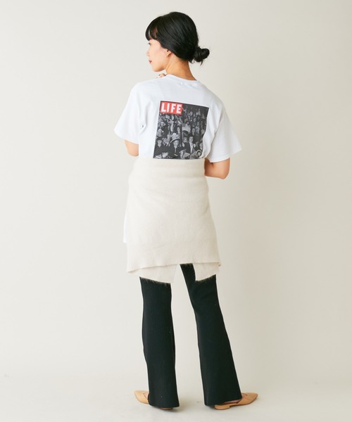 SHENERY（シーナリー）の「リブフレアニットパンツ（その他パンツ・レディース・ブラック/グレイッシュベージュ・FREE）」の16枚目の写真