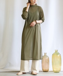 select MOCA | 2021 SS ハイネックシアーニュアンスワンピース(ワンピース)