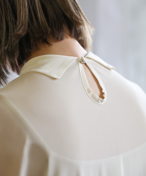 select MOCA（セレクトモカ）の「ハイネックシアーニュアンスワンピース（ワンピース・レディース・オリーブ/アイボリー/テラコッタ・FREE）」の20枚目の写真