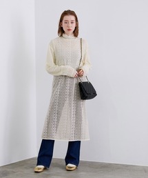 マドモアゼルロペ完売品　フラワーレースワンピース マドモアゼルロペ フラワーレースワンピース