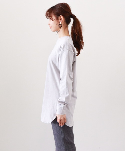 archives(アルシーヴ)の「プリントロンT(Tシャツ/カットソー・レディース・オフホワイト/チャコールグレー/シルバーグレー・MEDIUM)」の13枚目の写真