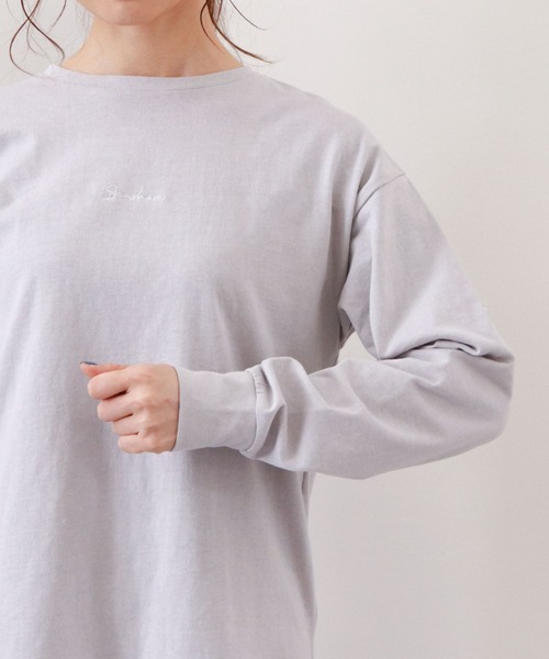 archives(アルシーヴ)の「プリントロンT(Tシャツ/カットソー・レディース・オフホワイト/チャコールグレー/シルバーグレー・MEDIUM)」の11枚目の写真