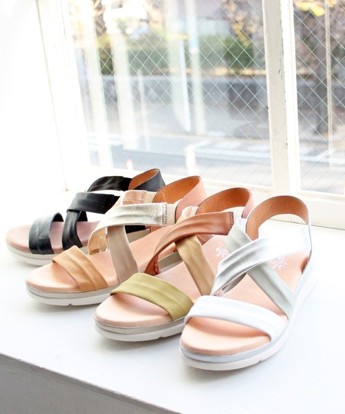 あしながおじさん（アシナガオジサン）の「ふわもちクッションサンダル / あしながおじさん（サンダル・レディース・グリーン/ブラック/ホワイト/ベージュ・S/LL/L/M）」の9枚目の写真