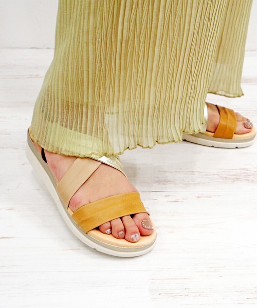 あしながおじさん（アシナガオジサン）の「ふわもちクッションサンダル / あしながおじさん（サンダル・レディース・グリーン/ブラック/ホワイト/ベージュ・S/LL/L/M）」の16枚目の写真