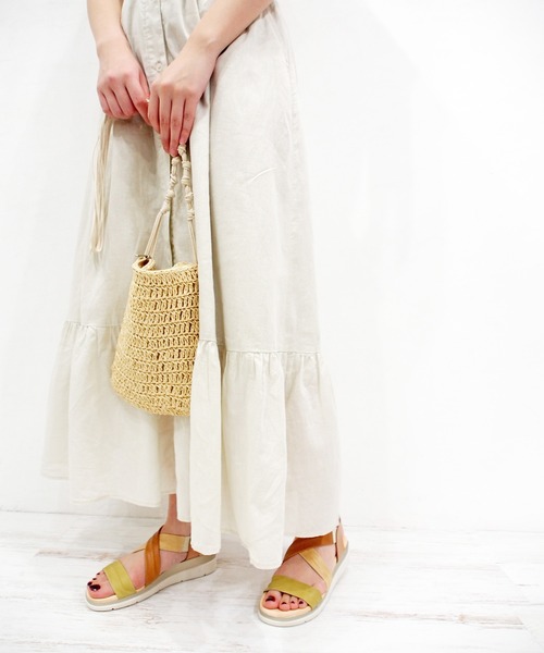 あしながおじさん（アシナガオジサン）の「ふわもちクッションサンダル / あしながおじさん（サンダル・レディース・グリーン/ブラック/ホワイト/ベージュ・S/LL/L/M）」の20枚目の写真