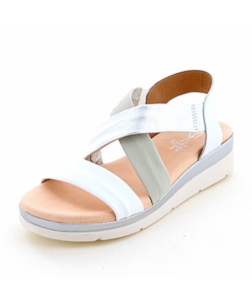 あしながおじさん（アシナガオジサン）の「ふわもちクッションサンダル / あしながおじさん（サンダル・レディース・グリーン/ブラック/ホワイト/ベージュ・S/LL/L/M）」の5枚目の写真