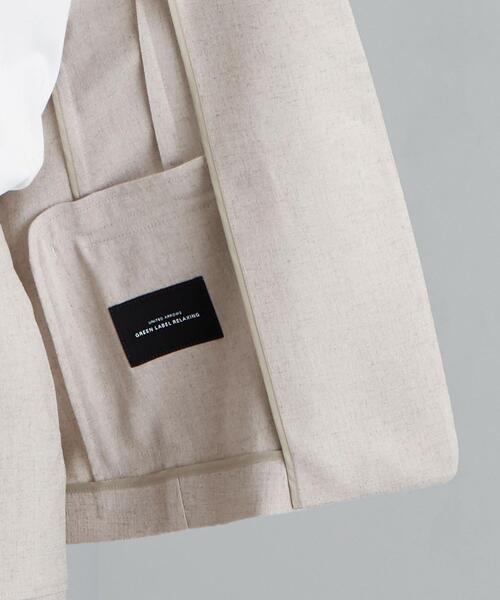 green label relaxing（グリーンレーベルリラクシング）の「[ 手洗い可能/リネンライク ]◆D キザミ ジャケット -JJPS ◇No08◇（その他アウター・レディース・ダークグレー/ナチュラル・44/46/34/36/42/38/40）」の9枚目の写真