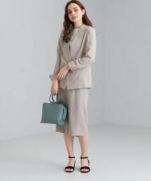 美品⭐︎グリーンレーベルリラクシング　リネンライクセットアップ42サイズ green label relaxing（グリーンレーベルリラクシング）の「[ 手洗い