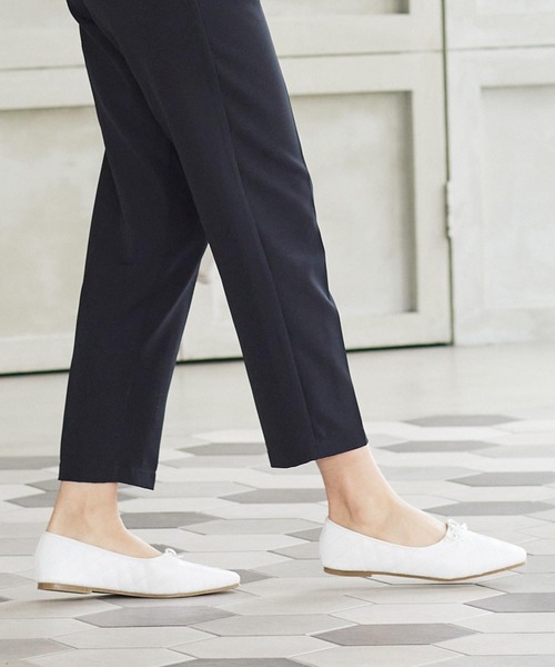 KOBE LETTUCE（コウベレタス）の「キルティングバレエシューズ（バレエシューズ・レディース・ピンク系その他/サックスブルー/ブラック/ベージュ/アイボリー/ホワイト系その他・M/LL/S/L）」の2枚目の写真