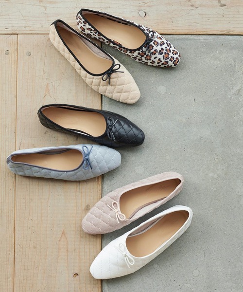 KOBE LETTUCE（コウベレタス）の「キルティングバレエシューズ（バレエシューズ・レディース・ピンク系その他/サックスブルー/ブラック/ベージュ/アイボリー/ホワイト系その他・M/LL/S/L）」の17枚目の写真