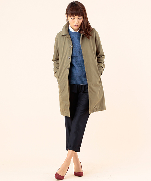 B:MING by BEAMS(ビーミングバイビームス)の「□ビーミング by ビームス / ステンカラーコート(ステンカラーコート・レディース・ブラック/カーキ・MEDIUM/SMALL)」の17枚目の写真