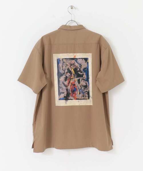 SENSE OF PLACE by URBAN RESEARCH（センスオブプレイスバイアーバンリサーチ）の「『別注』グラフィックアートシャツA（シャツ/ブラウス・メンズ・ホワイト/ベージュ・MEDIUM/LARGE）」の15枚目の写真