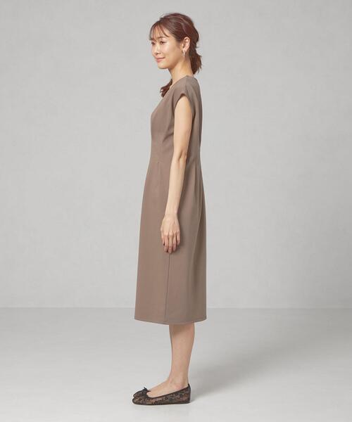 closet story（クローゼットストーリー）の「＜closet story＞□CSC ダブルタック Iライン ワンピース -手洗い可能-（ワンピース・レディース・ネイビー/モカ・FREE）」の13枚目の写真