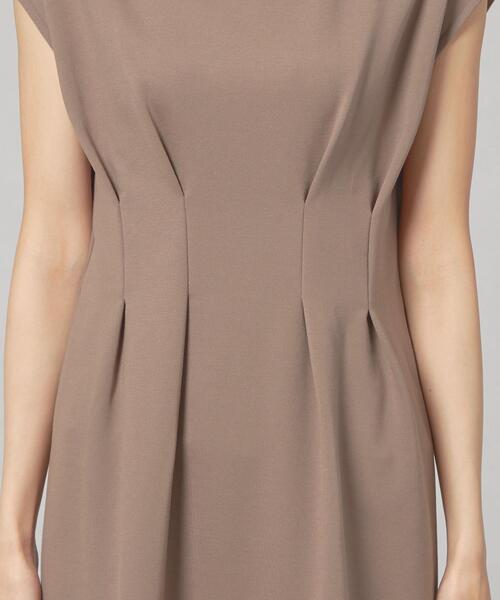 closet story（クローゼットストーリー）の「＜closet story＞□CSC ダブルタック Iライン ワンピース -手洗い可能-（ワンピース・レディース・ネイビー/モカ・FREE）」の6枚目の写真