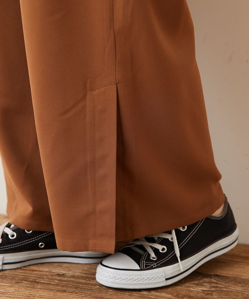 CIAOPANIC TYPY（チャオパニックティピー）の「とろみタックイージースリットパンツ（その他パンツ・レディース・オフホワイト/ブラック/ブラウン/グリーン/イエロー・SMALL/MEDIUM）」の15枚目の写真