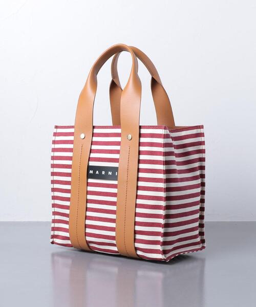 MARNI【関税込み＊送料無料】ロゴ ボーダー トートバッグ UNITED ARROWS（ユナイテッドアローズ）の「＜MARNI（マルニ