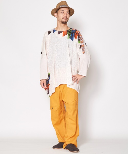 チャイハネ（チャイハネ）の「【チャイハネ】yul スピリットMEN'Sトップス（その他トップス・メンズ・ホワイト/ブラック/ブラウン/ブルー・FREE）」の17枚目の写真