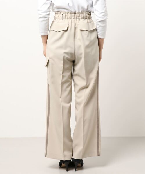 La SRIC（ラスリック）の「La SRIC / SSセンタープレスカーゴワイドパンツ 【セットアップ可】（その他パンツ・レディース・ベージュ/インディゴブルー・38）」の18枚目の写真