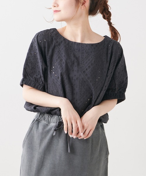 PUAL CE CIN(ピュアルセシン)の「【WEB限定】3D刺繍ブラウス(シャツ/ブラウス・レディース・ホワイト/ブラック・FREE)」の9枚目の写真