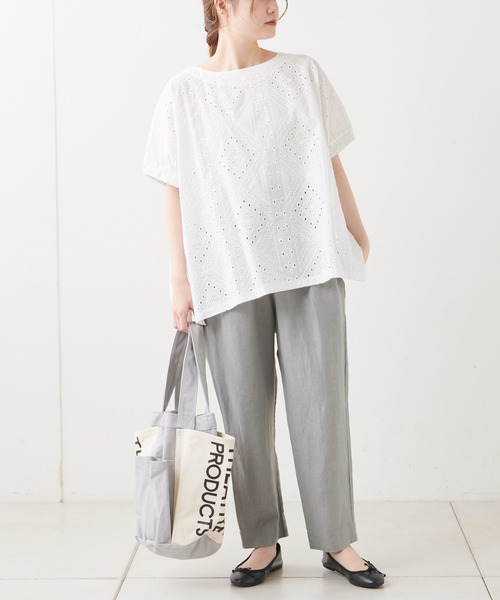 PUAL CE CIN(ピュアルセシン)の「【WEB限定】3D刺繍ブラウス(シャツ/ブラウス・レディース・ホワイト/ブラック・FREE)」の21枚目の写真