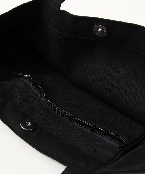 florist（フローリスト）の「A4収納可メッセージリボンキャンバス生地トートバッグ（トートバッグ・レディース・ホワイト/ブラック・FREE）」の18枚目の写真