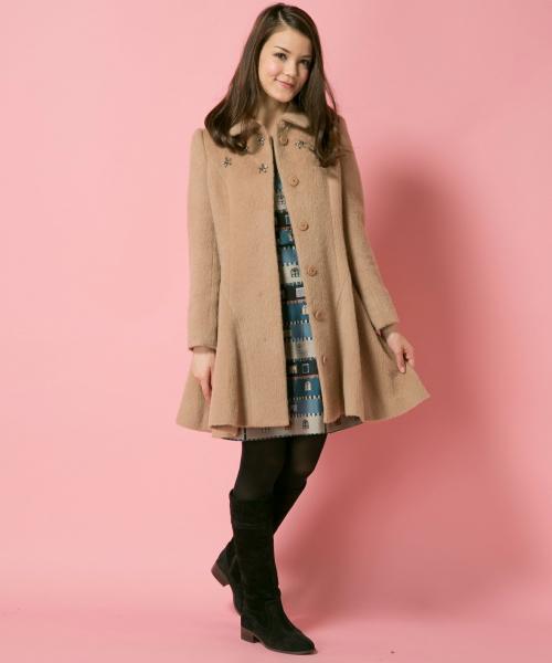 【値下げ中】DOLLY GIRL コート　アナスイ　綺麗目 DOLLY GIRL BY ANNA SUI（ロングコート）のフリマアイテム一覧