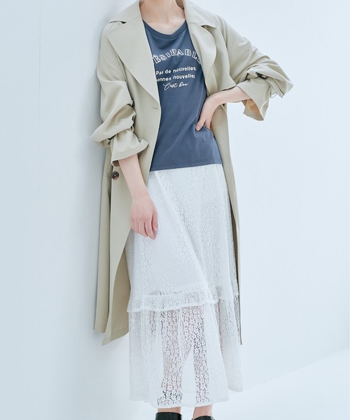 OLIVE des OLIVE（オリーブデオリーブ）の「OLIVEベーシックTシャツ（Tシャツ/カットソー・レディース・ベージュ/ネイビー/レッド/オフホワイト/ピンク・FREE）」の7枚目の写真