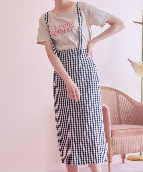 OLIVE des OLIVE（オリーブデオリーブ）の「OLIVEベーシックTシャツ（Tシャツ/カットソー・レディース・ベージュ/ネイビー/レッド/オフホワイト/ピンク・FREE）」の14枚目の写真