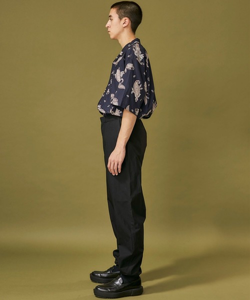WELLDER(ウェルダー)の「【WELLDER】Utility Open Collar Half Sleeve Shirt(シャツ/ブラウス・メンズ・ベージュ/ネイビー・3)」の17枚目の写真