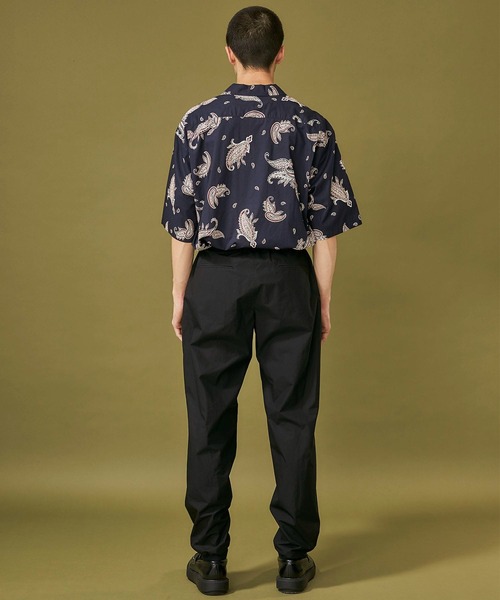 WELLDER(ウェルダー)の「【WELLDER】Utility Open Collar Half Sleeve Shirt(シャツ/ブラウス・メンズ・ベージュ/ネイビー・3)」の7枚目の写真
