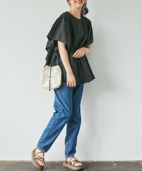 WEGO（ウィゴー）の「WEGO/【ZOZOTOWN＆一部店限定】ビックフリルブラウス（シャツ/ブラウス・レディース・ブラック/オフホワイト/ブルー/グリーン・FREE）」の20枚目の写真