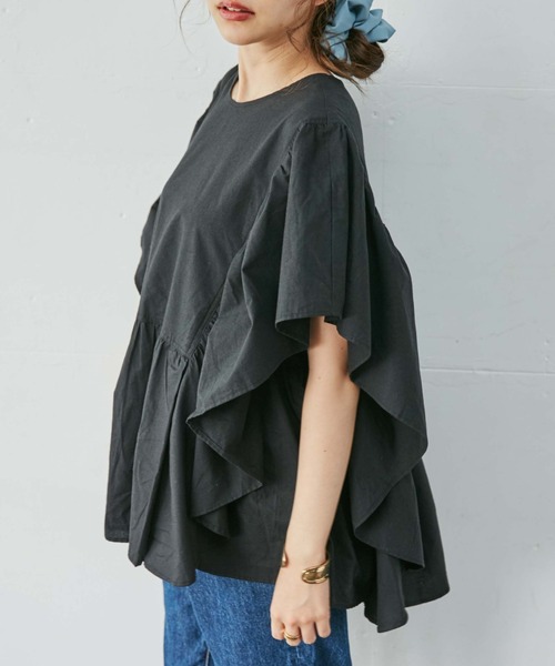 WEGO（ウィゴー）の「WEGO/【ZOZOTOWN＆一部店限定】ビックフリルブラウス（シャツ/ブラウス・レディース・ブラック/オフホワイト/ブルー/グリーン・FREE）」の19枚目の写真