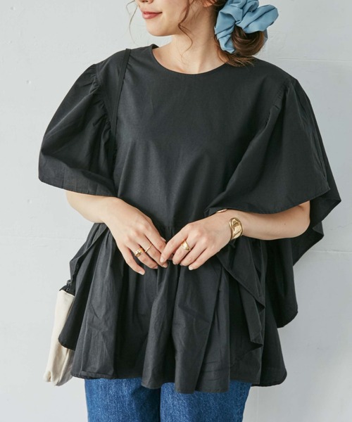 WEGO（ウィゴー）の「WEGO/【ZOZOTOWN＆一部店限定】ビックフリルブラウス（シャツ/ブラウス・レディース・ブラック/オフホワイト/ブルー/グリーン・FREE）」の18枚目の写真