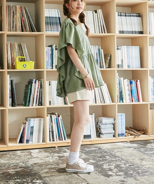 WEGO（ウィゴー）の「WEGO/【ZOZOTOWN＆一部店限定】ビックフリルブラウス（シャツ/ブラウス・レディース・ブラック/オフホワイト/ブルー/グリーン・FREE）」の15枚目の写真