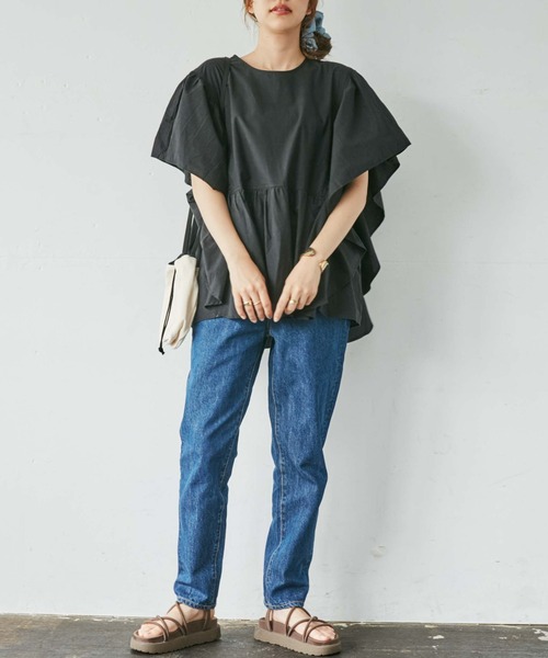 WEGO（ウィゴー）の「WEGO/【ZOZOTOWN＆一部店限定】ビックフリルブラウス（シャツ/ブラウス・レディース・ブラック/オフホワイト/ブルー/グリーン・FREE）」の22枚目の写真