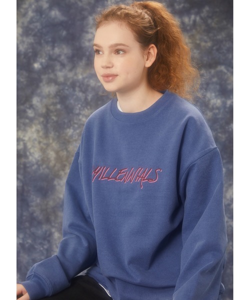 MCnCHIPs(メッケンチップス)の「【MCnCHIPs】VINTAGE PIGMENT CREWNECK / メッケンチップス ヴィンテージ ピグメント クルーネック(スウェット・レディース・グレー/ブルー/チャコールグレー・1/2)」の17枚目の写真