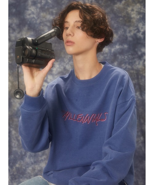 MCnCHIPs(メッケンチップス)の「【MCnCHIPs】VINTAGE PIGMENT CREWNECK / メッケンチップス ヴィンテージ ピグメント クルーネック(スウェット・レディース・グレー/ブルー/チャコールグレー・1/2)」の19枚目の写真