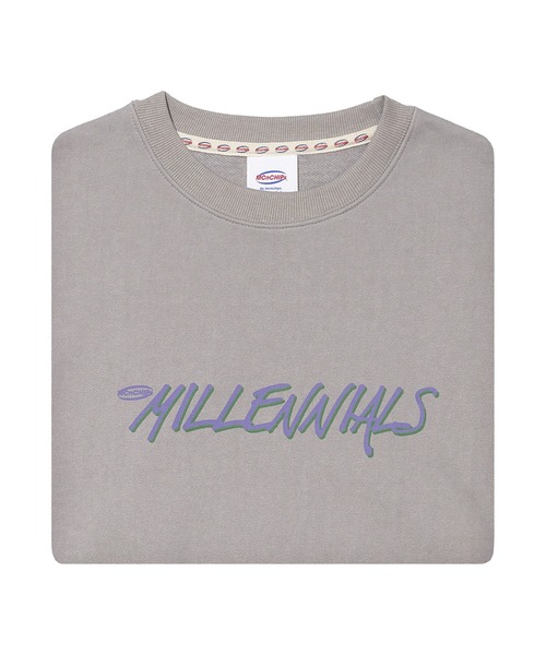 MCnCHIPs(メッケンチップス)の「【MCnCHIPs】VINTAGE PIGMENT CREWNECK / メッケンチップス ヴィンテージ ピグメント クルーネック(スウェット・レディース・グレー/ブルー/チャコールグレー・1/2)」の11枚目の写真