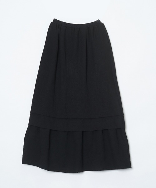 AS KNOW AS PINKY(アズノゥアズピンキー)の「しゅわっと弾けタックスカート(スカート・レディース・ブラック/グリーン/ラベンダー・FREE)」の2枚目の写真