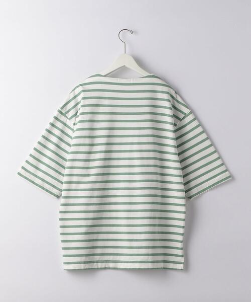green label relaxing（グリーンレーベルリラクシング）の「SC バスク ボーダー 5分袖 カットソー（Tシャツ/カットソー・メンズ・ブラック/ケリー/その他1・SMALL/MEDIUM/X-LARGE/LARGE）」の17枚目の写真